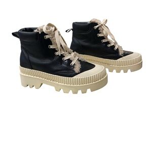 Silent D Peato boots in Black Beige